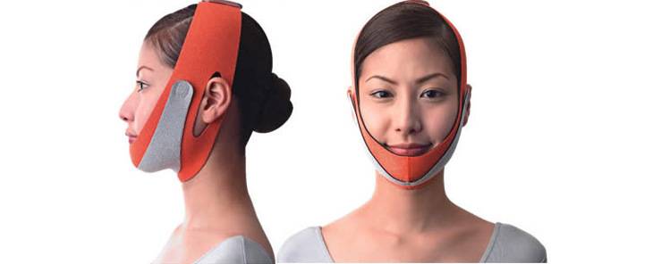подтягивающая маска-бинт для шеи и подбородка