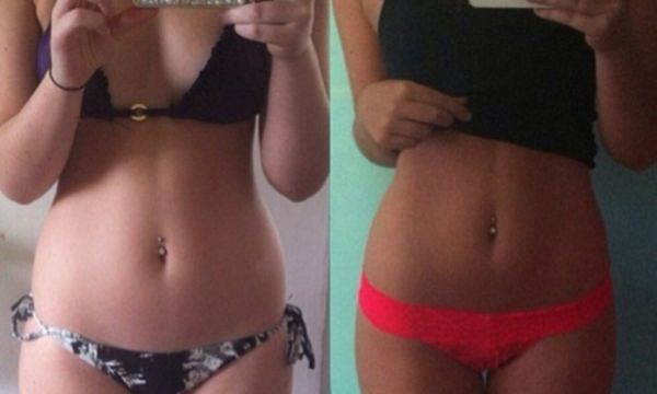 Фото до и после диеты Лесенка