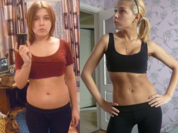 Результат до и после безуглеводной диеты